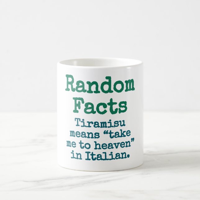 Taza De Café Tiramisu Significa Llevarme Al Cielo En Italiano - (Centro)