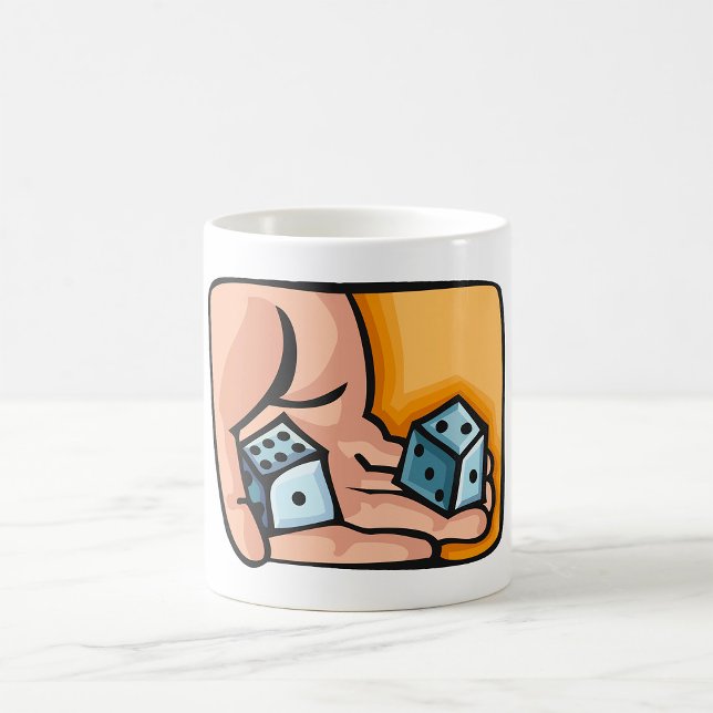 Taza De Café Tirando Dados (Subido por el creador)