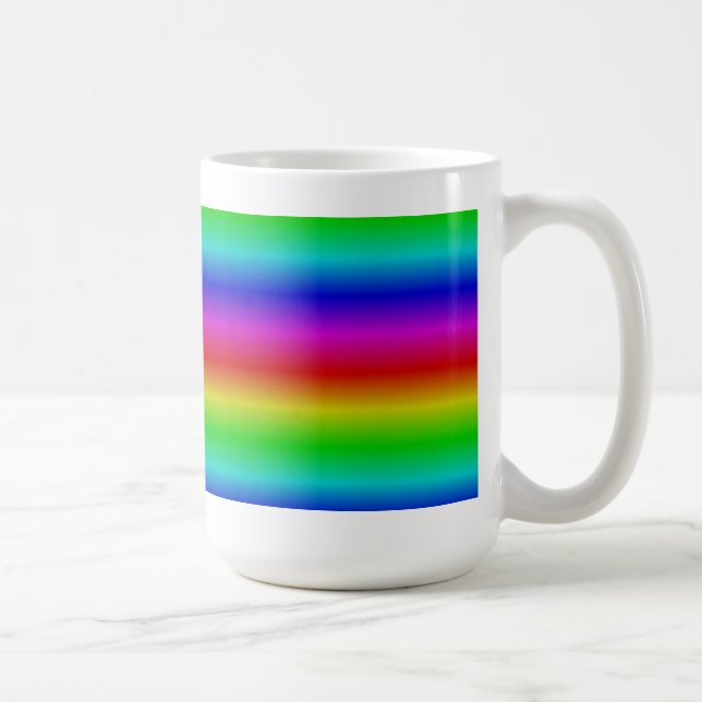 Taza De Café Tiras arco iris - Patrón (Derecha)