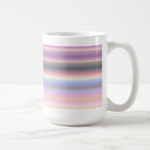 Taza De Café Tiras de arcoiris Pastel - Patrón