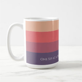 Taza De Café Tiras de color ocaso-Motivacional-Mug