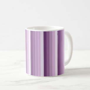 Taza De Café Tiras de sombra púrpura de ciruela