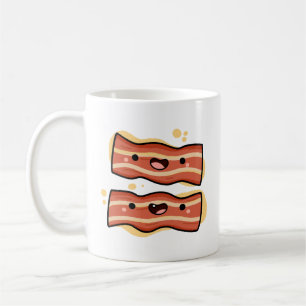 Taza De Café Tiras de tocino kawaii