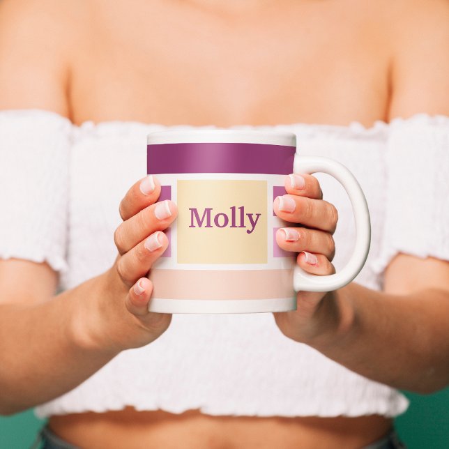 Taza De Café Tiras femeninas de color personalizado (Subido por el creador)