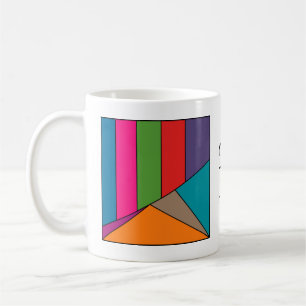 Taza De Café Tiras MOSAIC triángulos de color III + tus ideas
