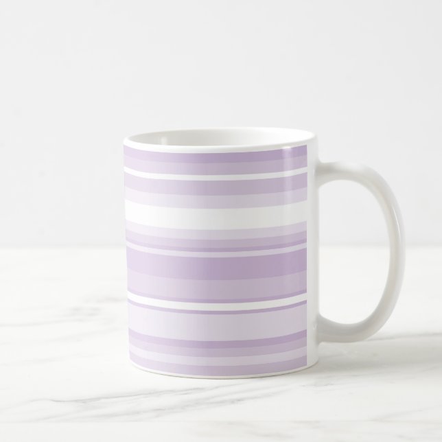 Taza De Café Tiras púrpura silvestres (Derecha)