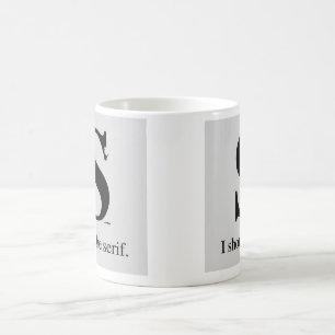 Taza De Café Tiré el trazo de pie