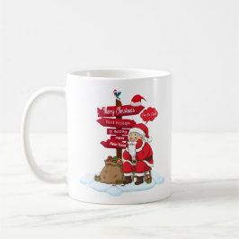 Taza De Café Tired Santa Christmas Coffee Mug Gift 11 oz
