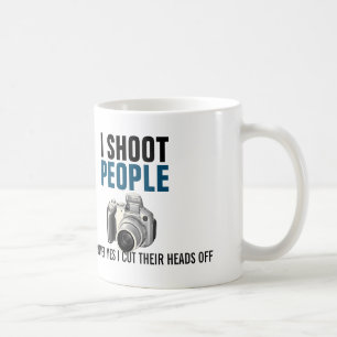 Taza De Café Tiro a gente y corto a veces sus cabezas