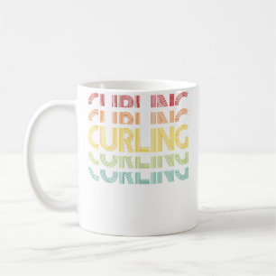 Taza De Café Tiro de Palo de Hielo de Curling