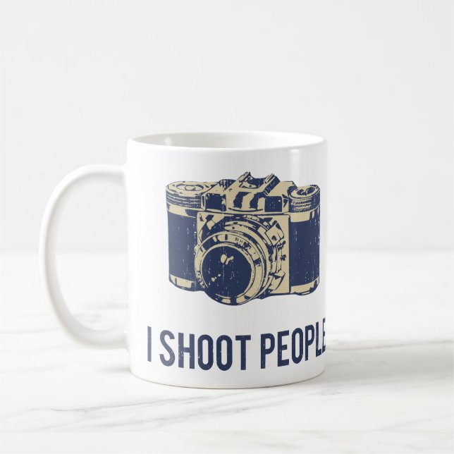 Taza De Café Tiro la cámara de la fotografía de la gente (Izquierda)