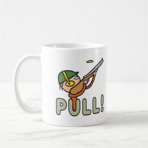Taza De Café Tiroteo de pichón de arcilla