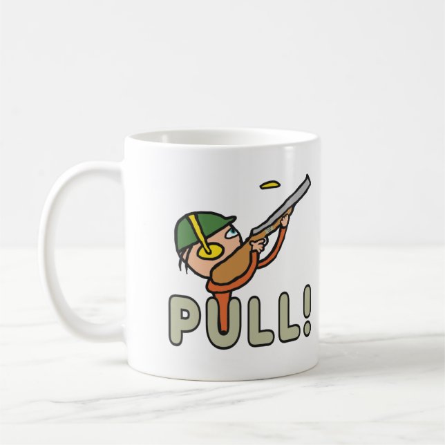 Taza De Café Tiroteo de pichón de arcilla (Izquierda)