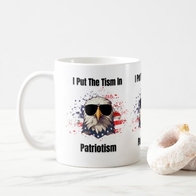 Taza De Café Tismo En Patriotismo (Con donut)