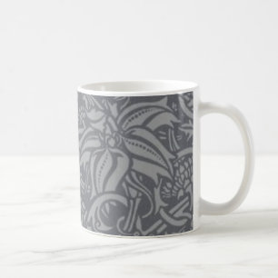 Taza De Café Tistle escocés Knot William Morris Style