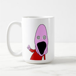 Taza De Café Titere lavado cerebral rosa apuntando