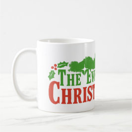Taza De Café Título de árbol de Navidad de hoja perenne