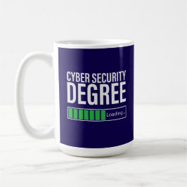 Taza De Café Título de Ciberseguridad Cargando, especialista