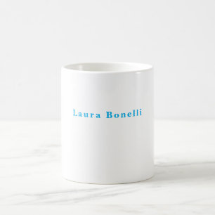 Taza De Café Título de nombre sencillo profesional moderno mini