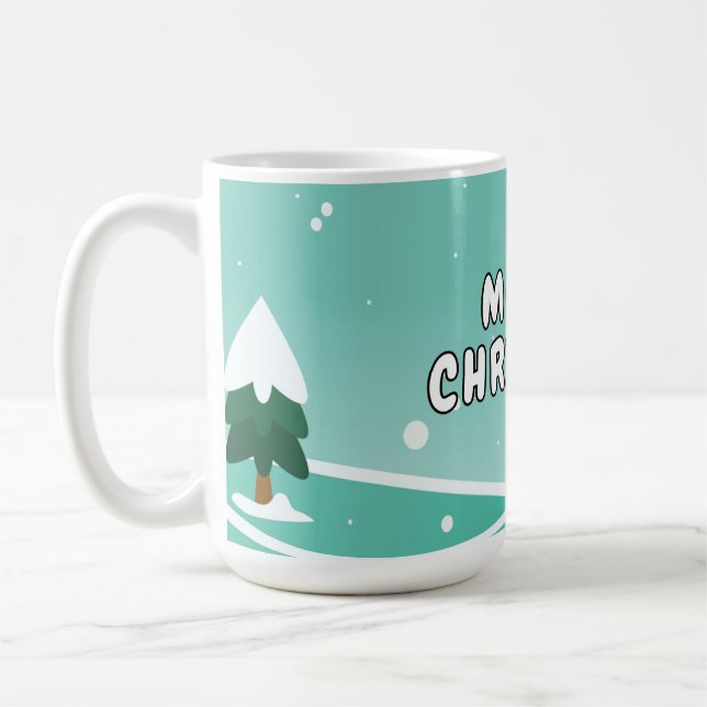 Taza De Café Título: Festividad Feliz Navidad Mug (Izquierda)