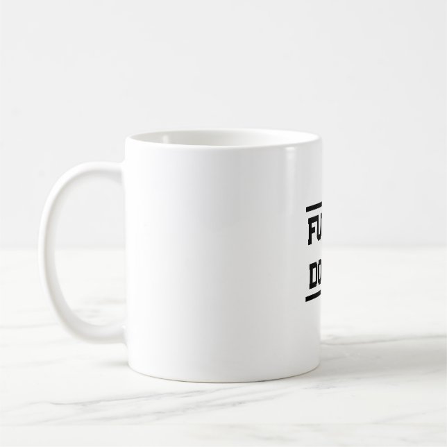 Taza De Café Título Médico Futuro Diseño de Texto Mínimo (Izquierda)