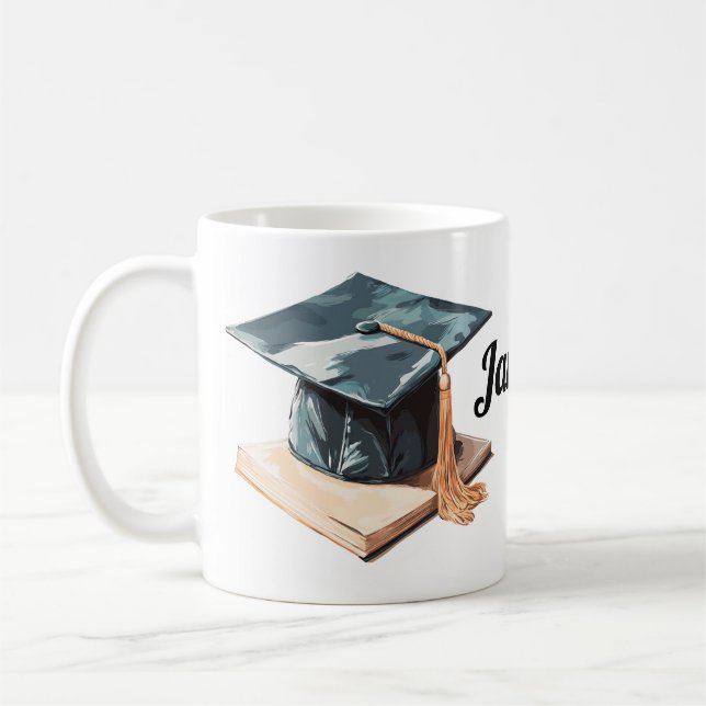 Taza De Café Título y libro de graduación (Izquierda)