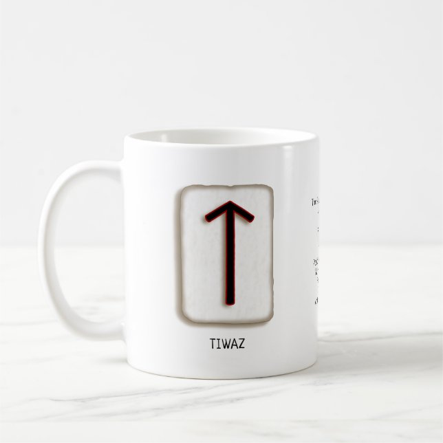 Taza De Café Tiwaz RuneStone Mug (Izquierda)