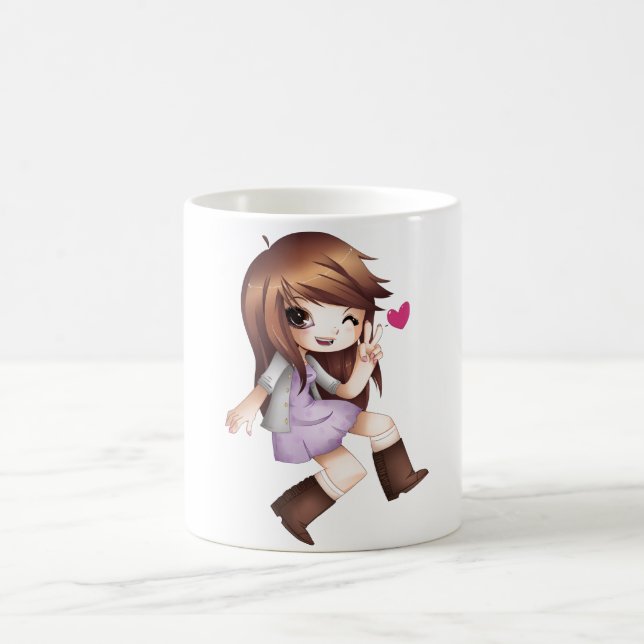 Taza De Café TK chibi design coffee mug (Centro)