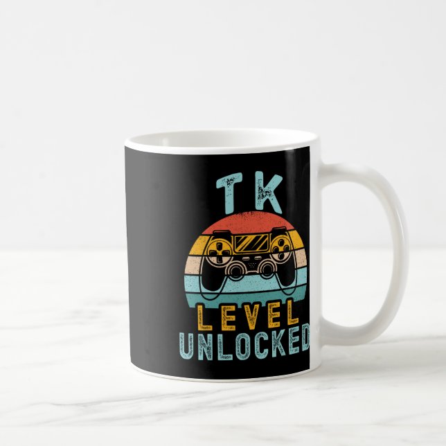 Taza De Café Tk Level Unlocked Video Game Ck To School Boy Tk K (Derecha)