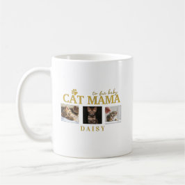 Taza De Café to fur baby cat mama pet customized photo collage