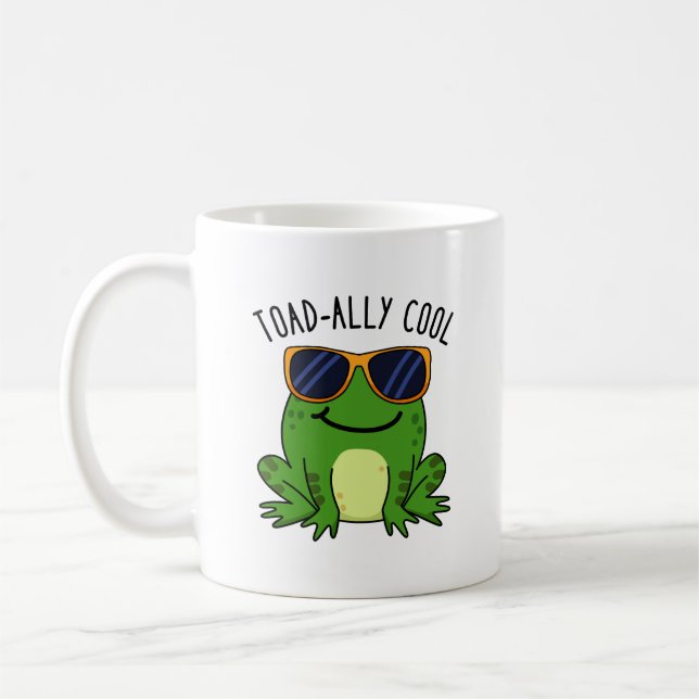 Taza De Café Toad Pun divertido de Guay (Izquierda)