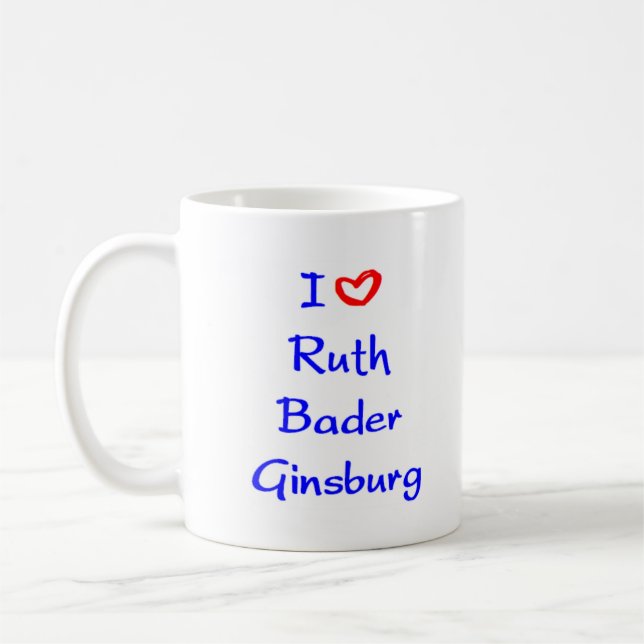 Taza De Café toallita de café ruth bader ginsburg (Izquierda)