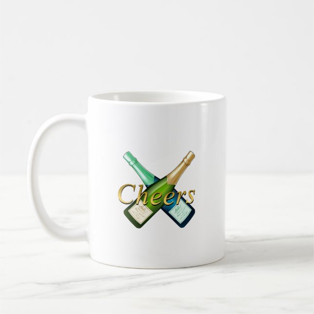 Taza De Café Toasting with a bottle (Izquierda)