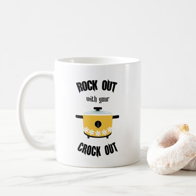 Taza De Café Toca con tu olla amarilla (Con donut)