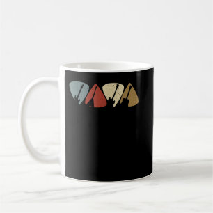 Taza De Café Toca Cuerdas de Guitarra Vintage Retro Guitarrista