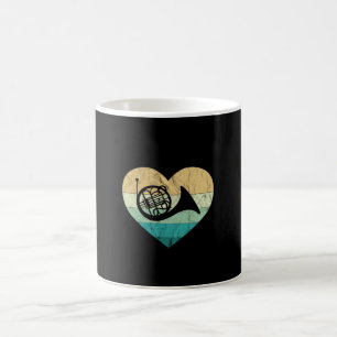 Taza De Café Toca la trompa y ama la trompa francesa