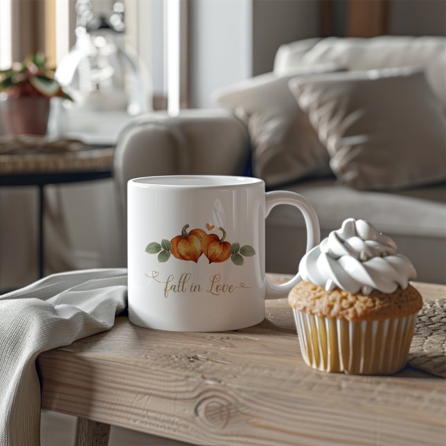 Taza De Café Tócale el Corazón de Calabaza de Boda (Subido por el creador)