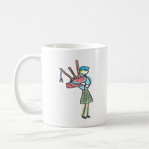 Taza De Café Tocar la gaita