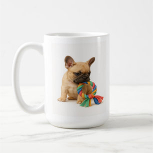 Taza De Café Tocarme después - Bulldog francés de juguete con r