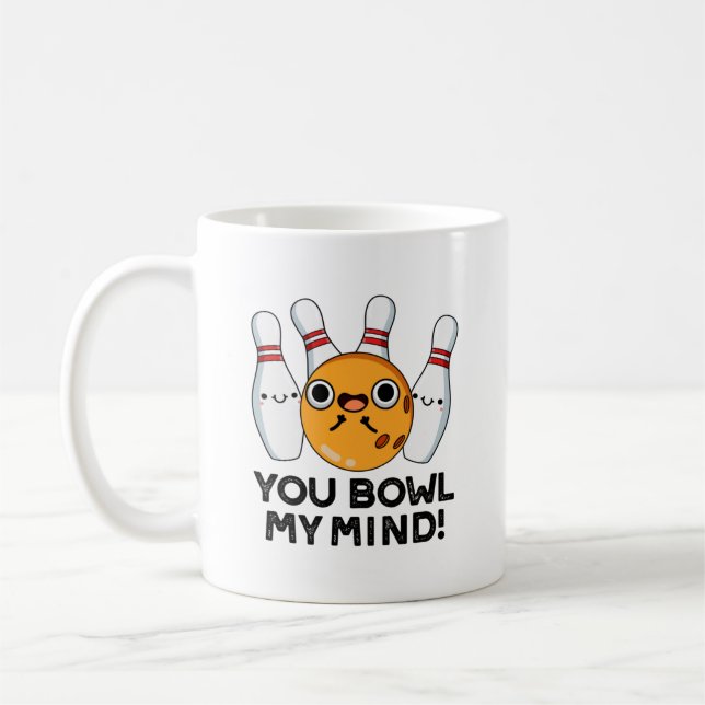 Taza De Café Tocas mi mente graciosa bolera (Izquierda)