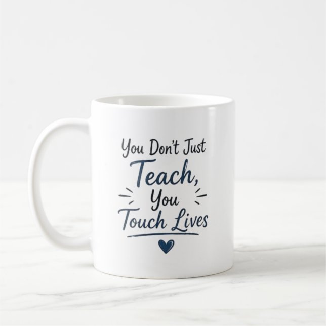 Taza De Café Tocas Vidas Personalizado (Izquierda)