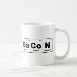 Taza De Café Tocino de la tabla periódica