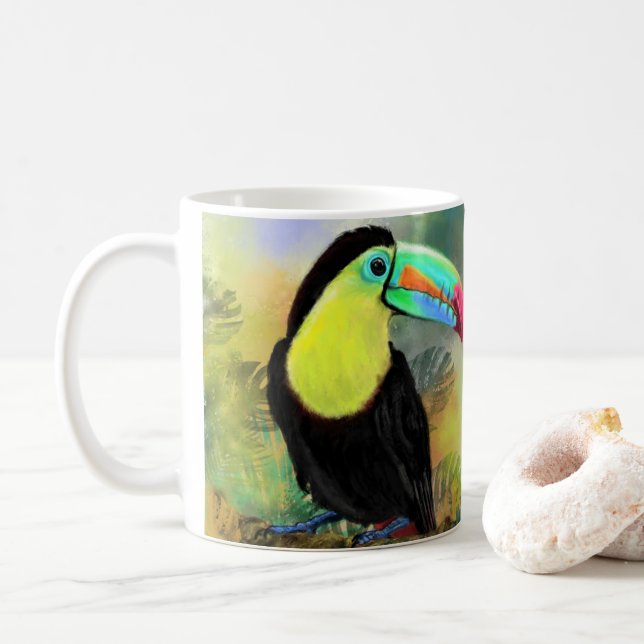 Taza De Café Toco Toucan Mug (Con donut)