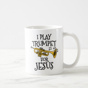 Taza De Café Toco Trumpet Por Jesús, Trumpetero Cristiano