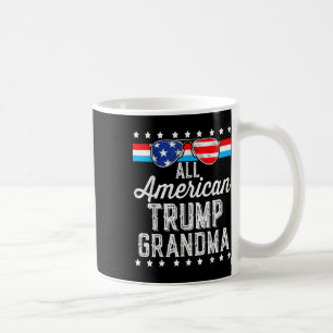 Taza De Café Toda la bandera estadounidense de la abuela estado