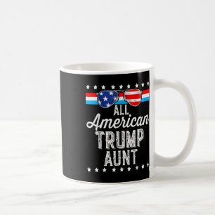 Taza De Café Toda la Trump americana con la bandera estadounide