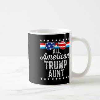 Taza De Café Toda la Trump americana con la bandera estadounide