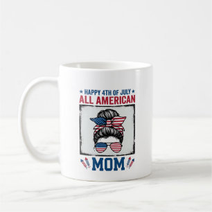 Taza De Café Toda Mamá Americana Diseño de Camiseta Vintage 4 d