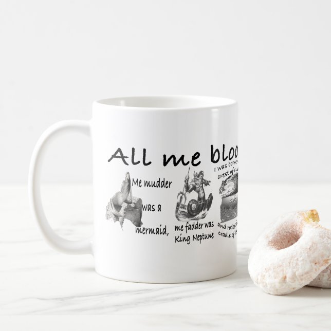 Taza De Café Toda mi vida floreciente (Con donut)