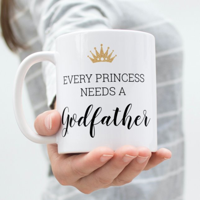 Taza De Café Toda Princesa Necesita Una Propuesta De Padrino (Subido por el creador)